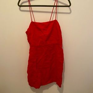 Red Zara summer dress, size large